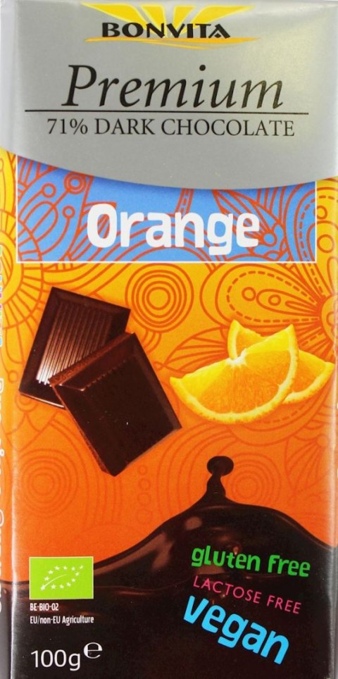 Dark Chocolate With Organic Orange 100g