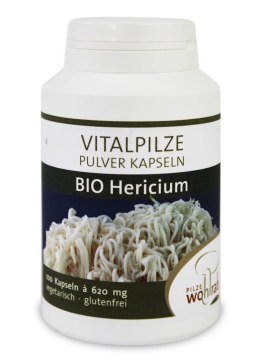 Hericium Organic Mushrooms 100 Capsules (620mg)