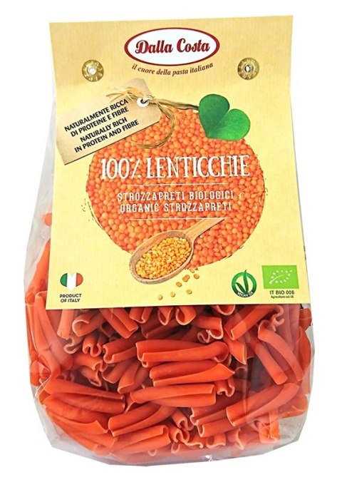 Red Lentil Pasta Strozzapreti BIO 250g