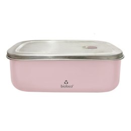 Lunchbox Steel Pink With Compartment 800ml