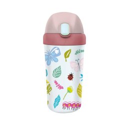 Children's Water Bottle With Straw Butterflies 400ml